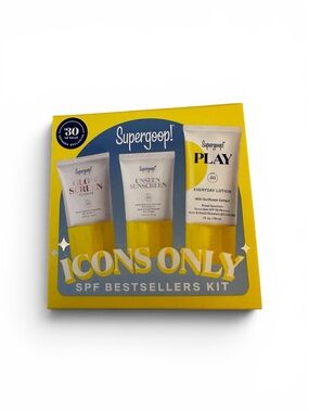 Supergoop! Icons Only SPF Bestsellers Kit - Yellow & Blue Accents